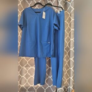 4x NWT Figs Royal Blue Scrub Set